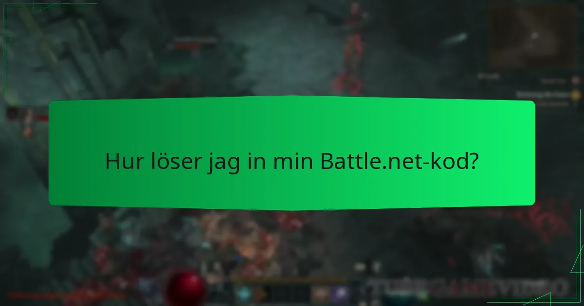 Hur löser jag in min Battle.net-kod?
